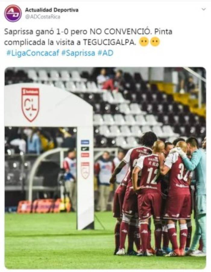 ¡Escépticos! Lo que dicen los medios ticos tras la victoria de Saprissa ante Motagua