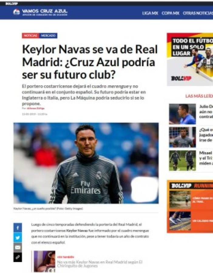 Mercado MX: ¿Keylor Navas? Chivas busca repatriar jugador y América con renovaciones