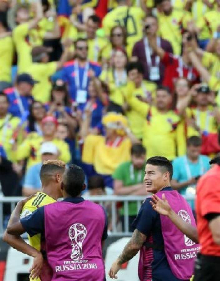 NO VISTE EN TV: ¿Y James Rodríguez? El festejo de Colombia y las lágrimas de Senegal