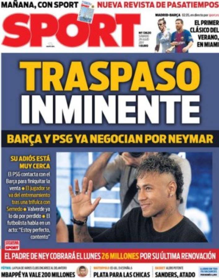 BOMBAZOS: Neymar sería presentado el lunes en el PSG; Mónaco se vuelve loco con Mbappé