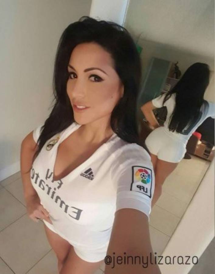 Jeinny Lizarazo, la modelo venezolana que celebra por alto la clasificación del Real Madrid