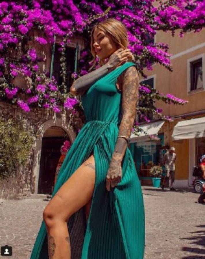La picante modelo italiana que captaron con el 'Kun' Agüero en una discoteca