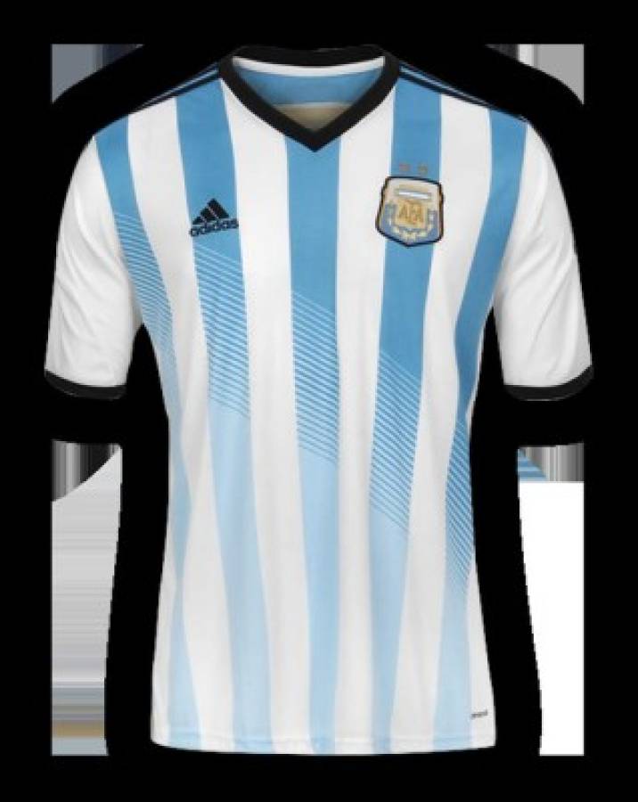 Todas las camisas que ha utilizado la selección de Argentina en la historia de los Mundiales