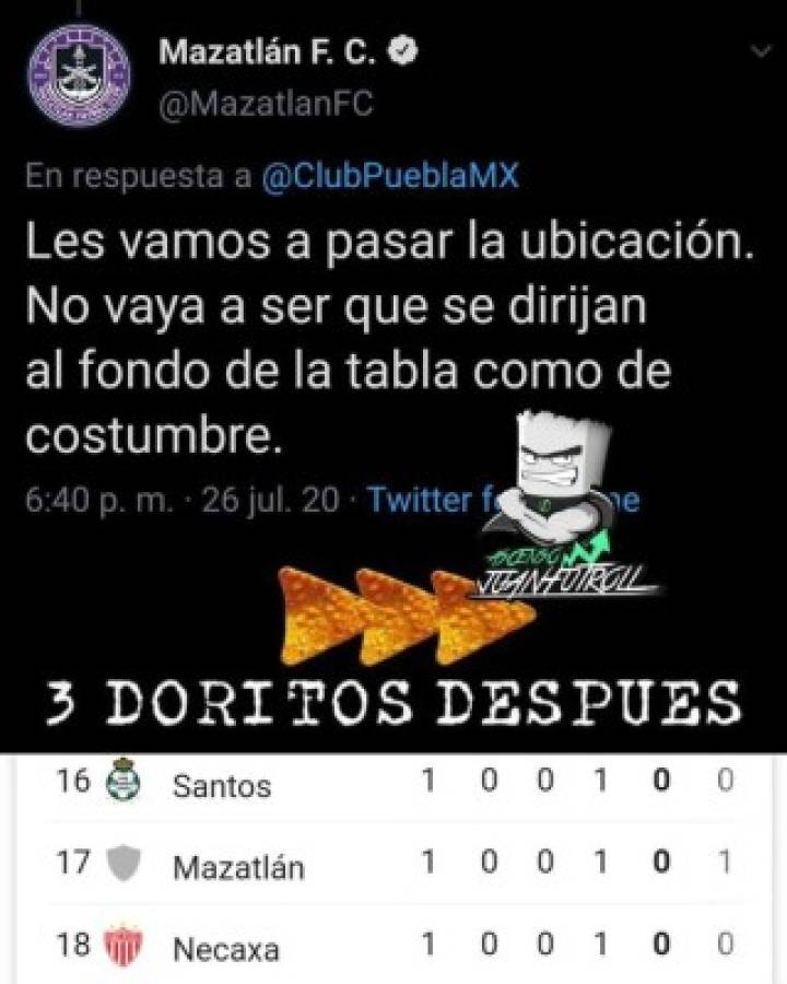 Hasta cucarachas: Los memes destrozan al Mazatlán tras su amargo debut en la Liga MX