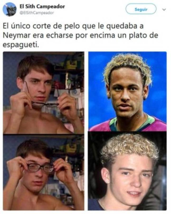 ¡Qué memes! Se burlan del nuevo peinado de Neymar en las redes sociales
