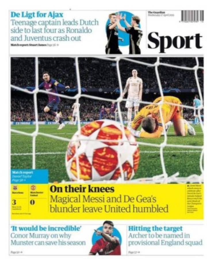 Las portadas del mundo que alaban a Messi y destrozan a Cristiano tras el fracaso en Champions