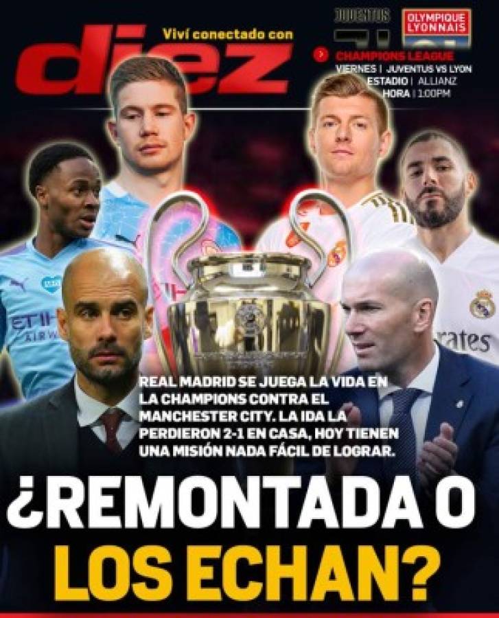 'Pep Guardiola los quiere hundir': Las principales portadas del mundo sobre el Manchester City-Real Madrid