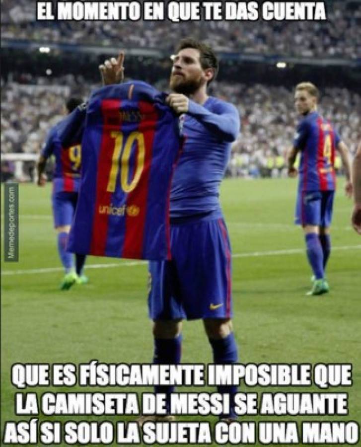 Los memes que siguen sobre Messi y su celebración en el Bernabéu