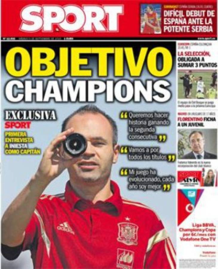 Las portadas de hoy en los principales diarios deportivos del mundo