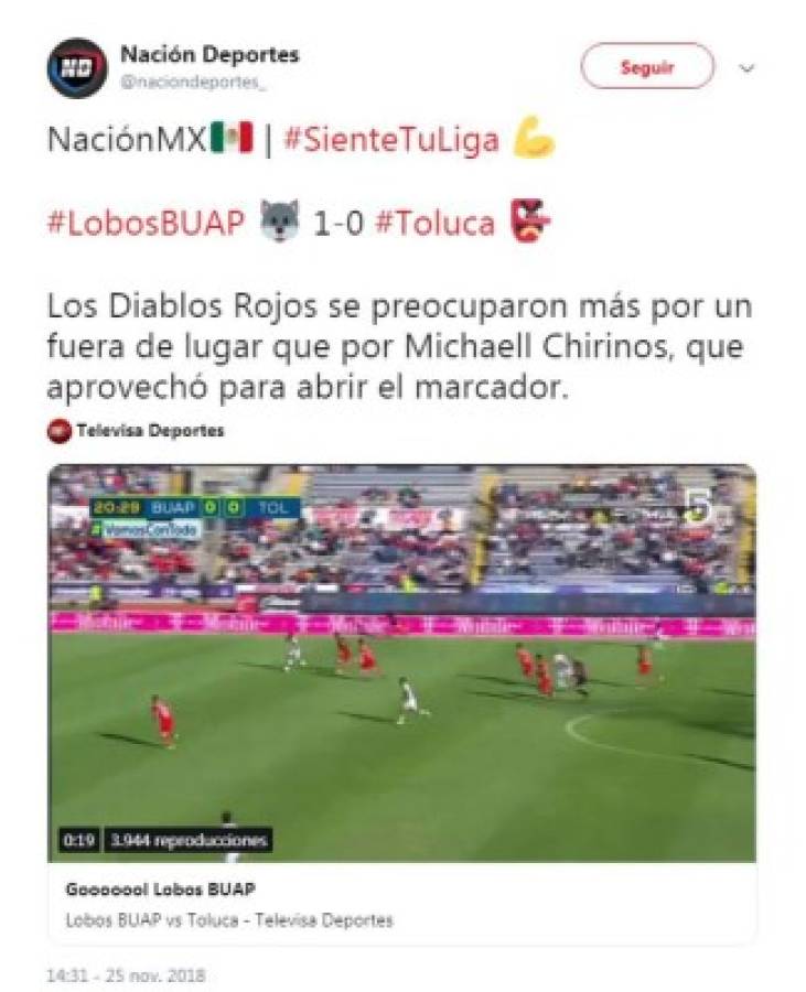 Lo que dicen los periodistas y medios mexicanos del gol de Michaell Chirinos