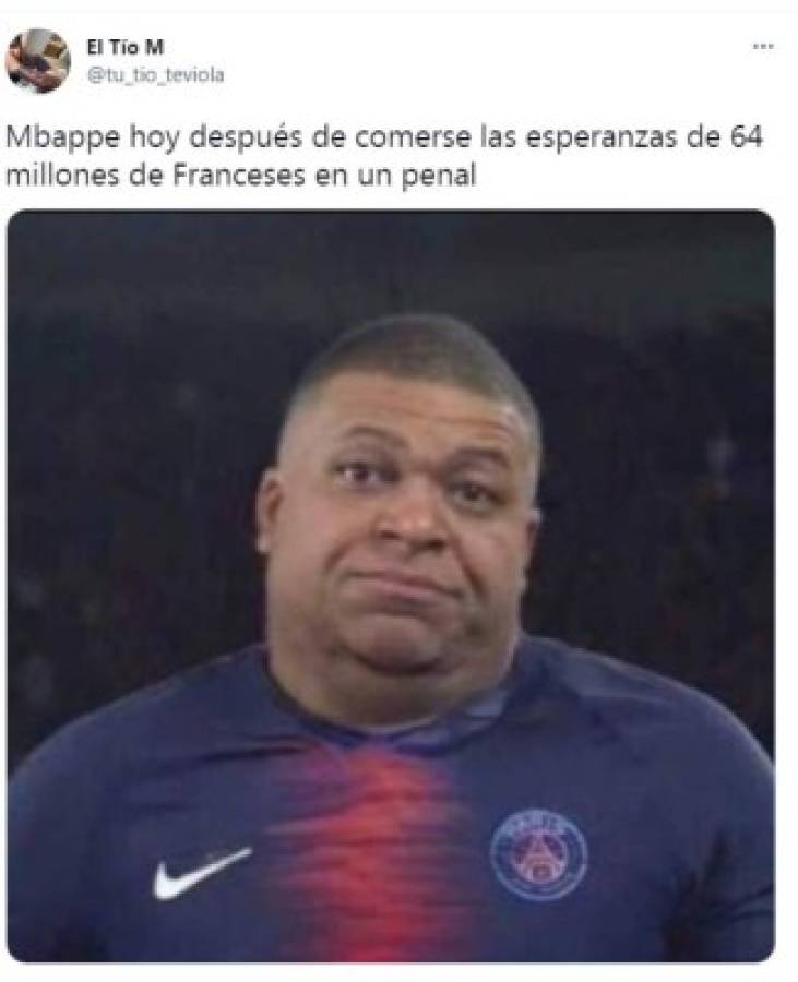 ¡Estallan las redes! Los memes destrozan a Mbappé tras la dolorosa eliminación de Francia en la Eurocopa