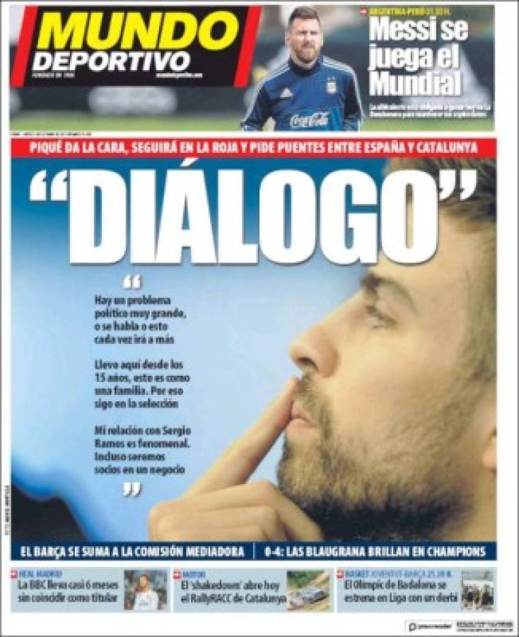 Así vienen las portadas de los principales diarios deportivos del mundo