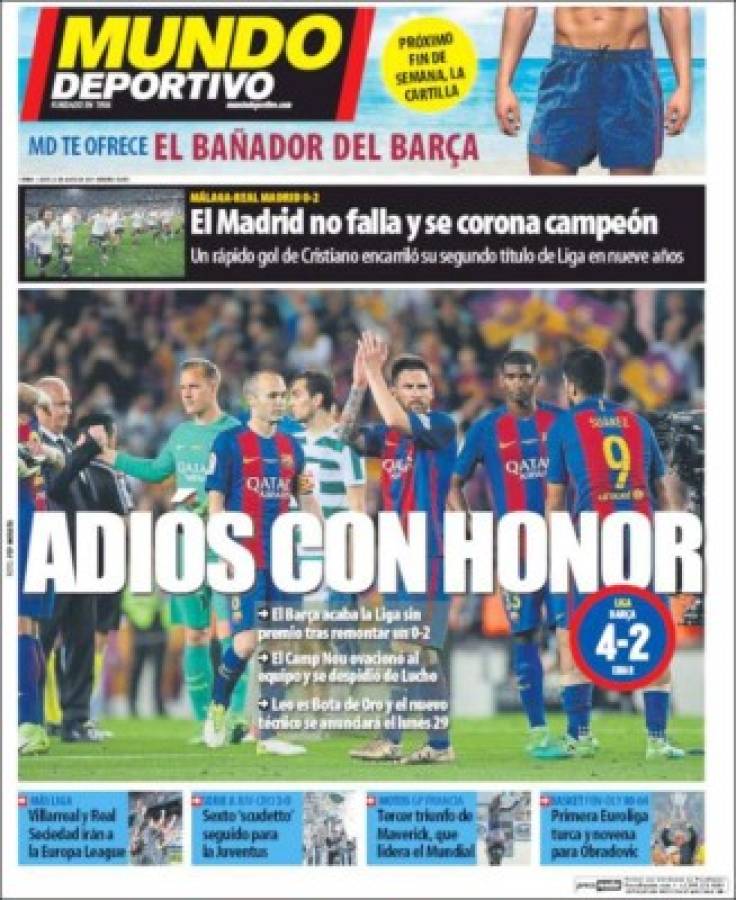 Los diarios deportivos del mundo se rinden al Madrid tras ganar la Liga 33 en su historia
