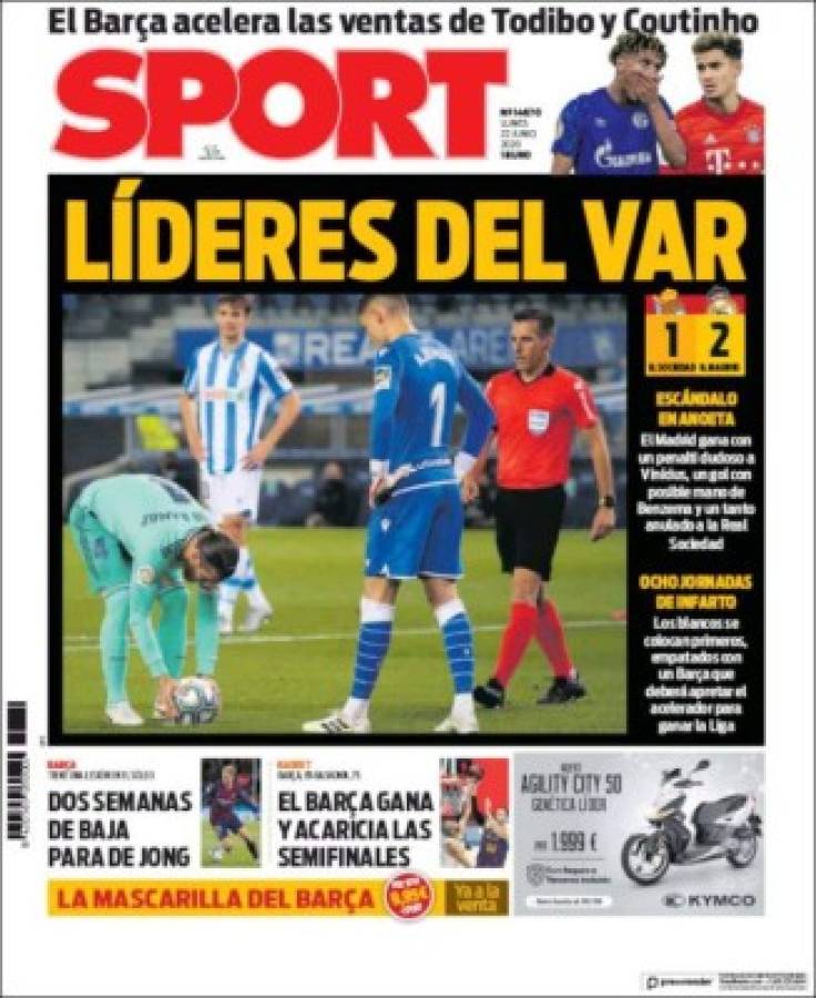 Las polémicas portadas del revuelo generado por el Real Madrid y el VAR en España