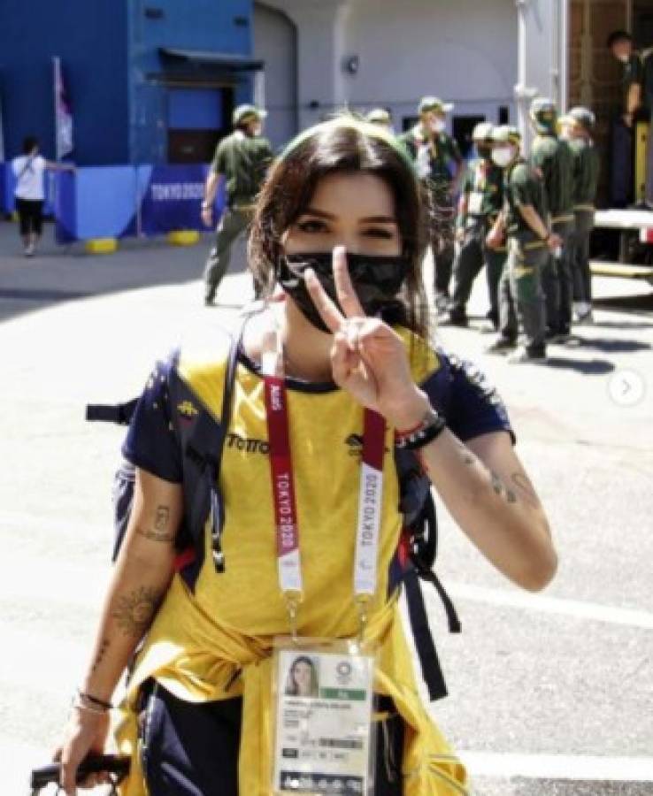 La hermosa atleta colombiana que enamora en los Juegos Olímpicos de Tokio y la polémica con sus tatuajes