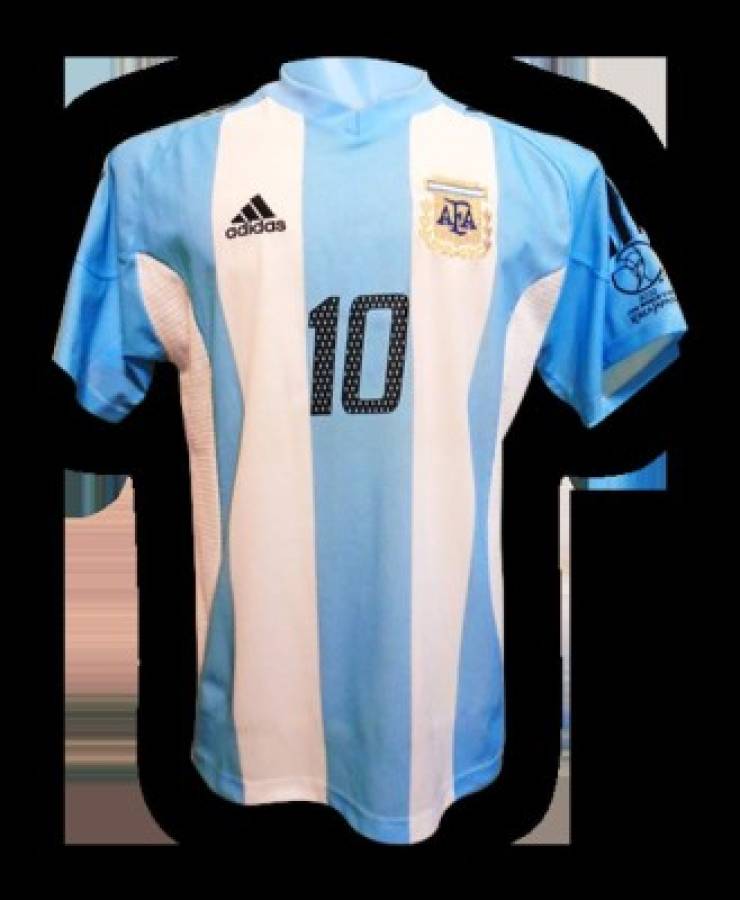 Todas las camisas que ha utilizado la selección de Argentina en la historia de los Mundiales
