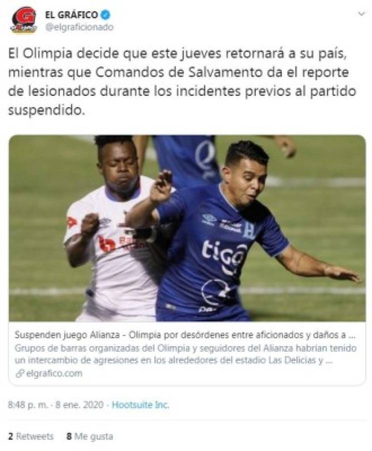 Alianza-Olimpia: Lo que dijeron los medios internacionales sobre los disturbios