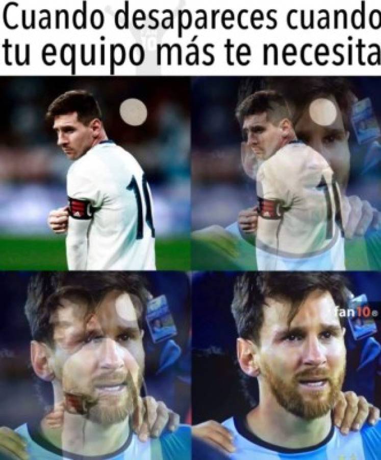Los memes trituran a Messi por la derrota de Argentina ante Venezuela