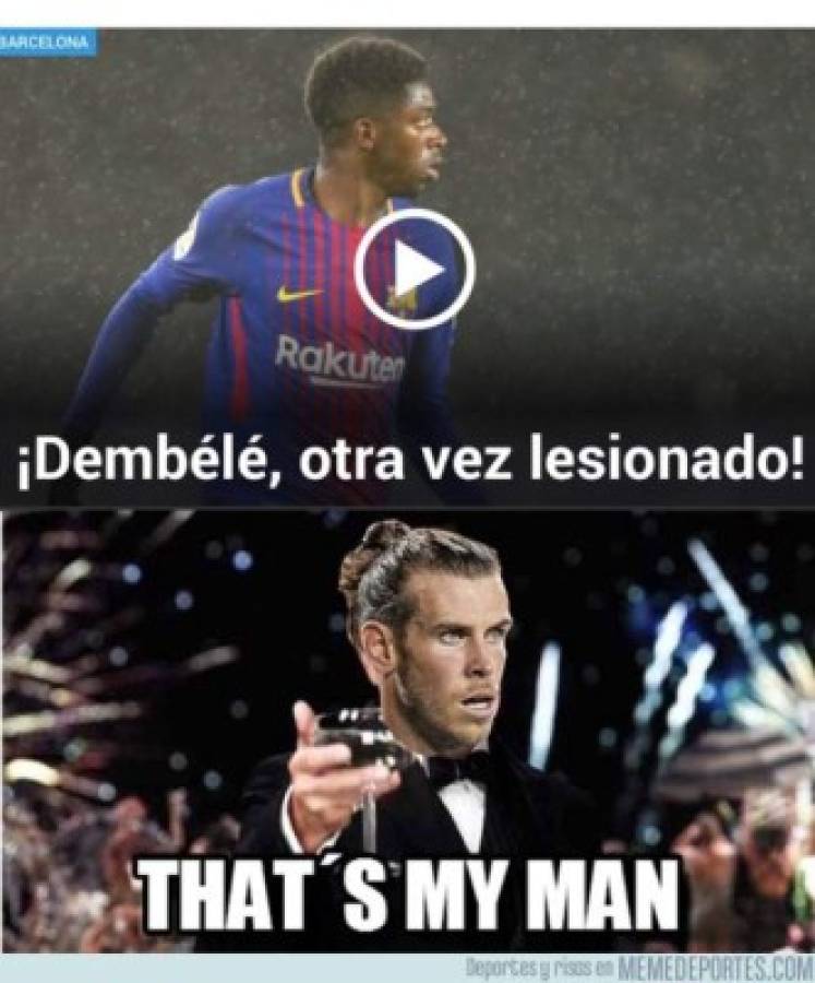 Los memes humillan a Dembelé tras su nueva lesión en Barcelona y hasta Bale es tendencia