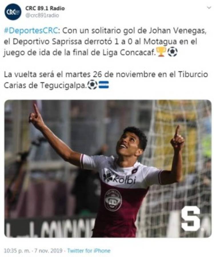 ¡Escépticos! Lo que dicen los medios ticos tras la victoria de Saprissa ante Motagua