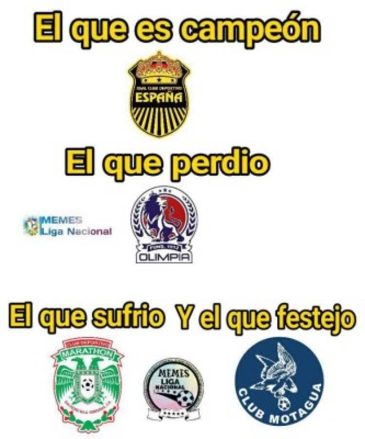 Memes no perdonan a Olimpia, Arboleda y Menjívar tras titulo de Real España