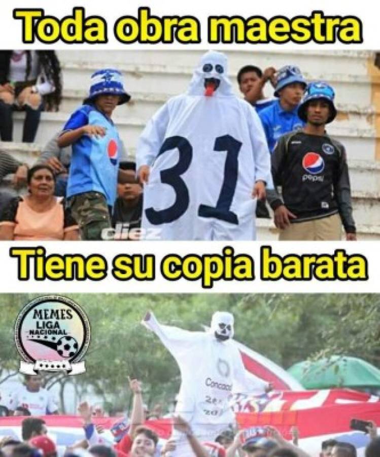 Olimpia tiene de hijo a Motagua y los memes no pueden faltar en contra de los azules