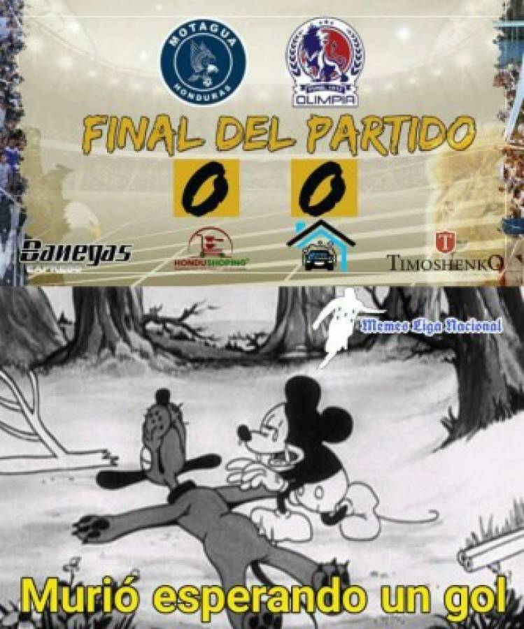 Los memes humillan al Olimpia y Motagua tras el amargo empate en el clásico capitalino