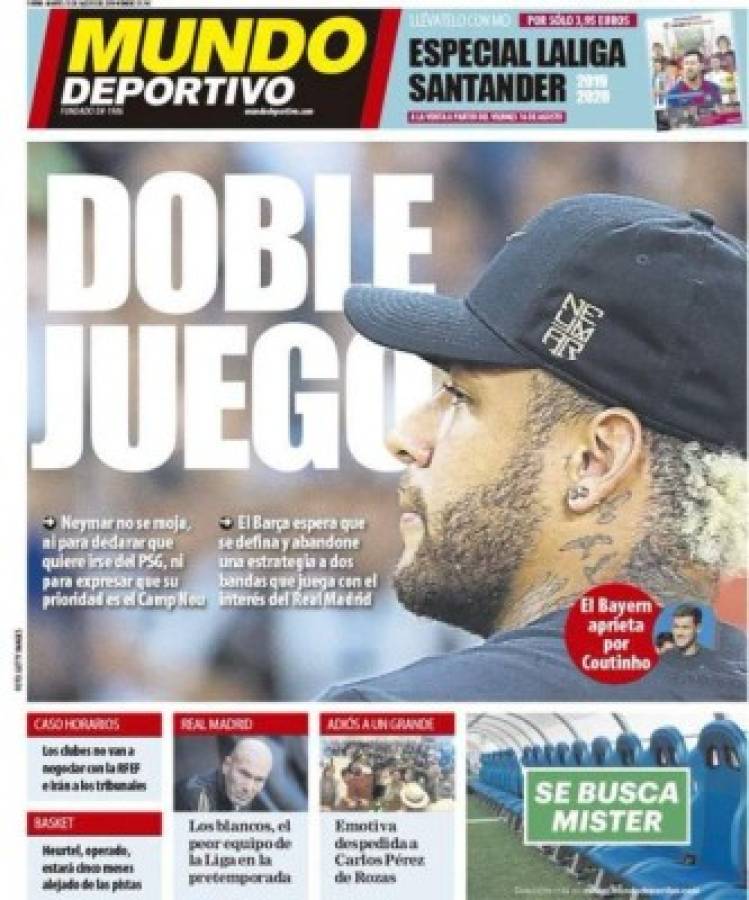 Neymar se roba las portadas en el mundo del futbol con su posible bombazo