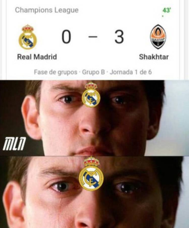 'Trituran' al Real Madrid con memes tras la derrota en Champions ante el Shakhtar