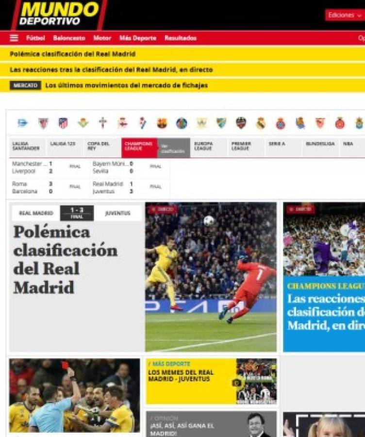 Prensa Mundial: 'Escándalo en el Bernabéu' y 'robo histórico'