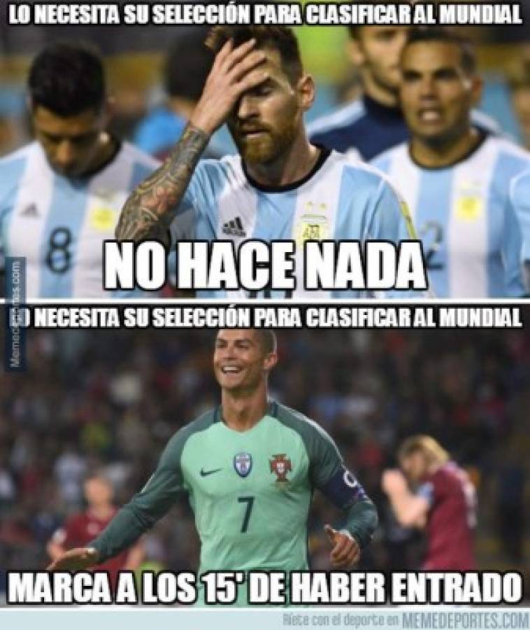 ¡TERRIBLES! Cristiano Ronaldo salva a Portugal y los memes se hacen presentes