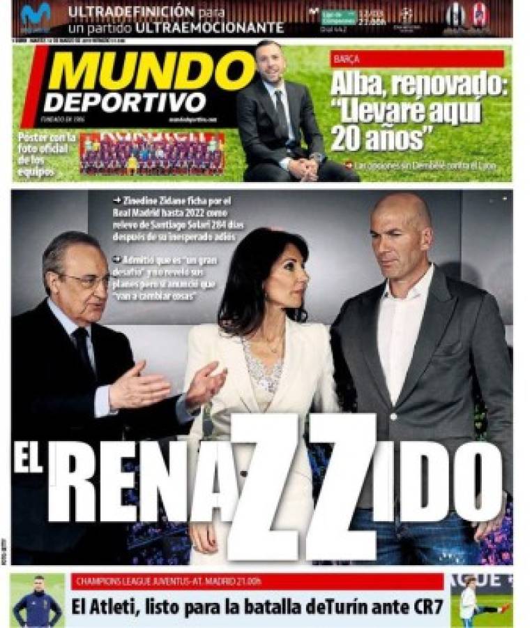 Las portadas por el mundo: Así titulan el regreso de Zidane al Real Madrid
