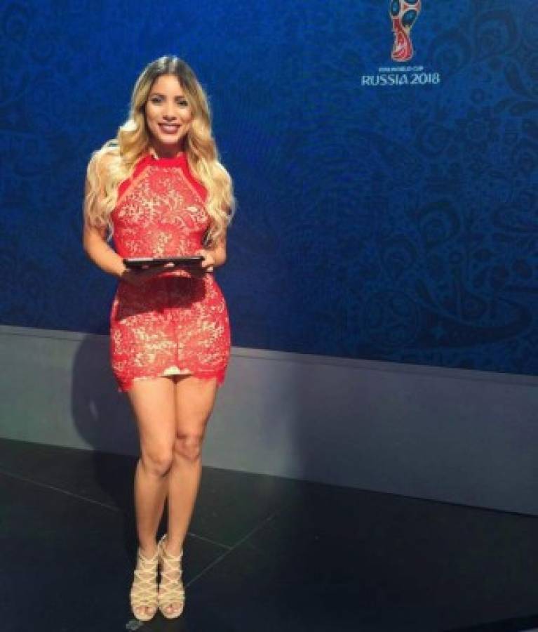 Delany Precilla, la modelo y presentadora panameña que apoya a su Selección