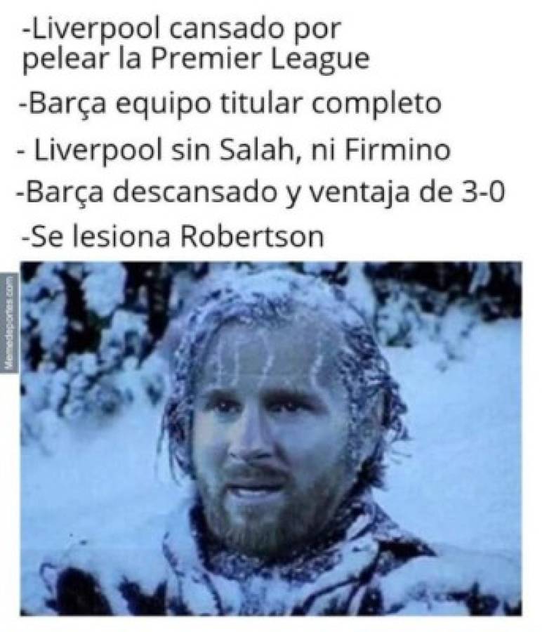 ¡Para morir de risa! Los otros memes que destruyen al Barcelona tras la debacle de Anfield  