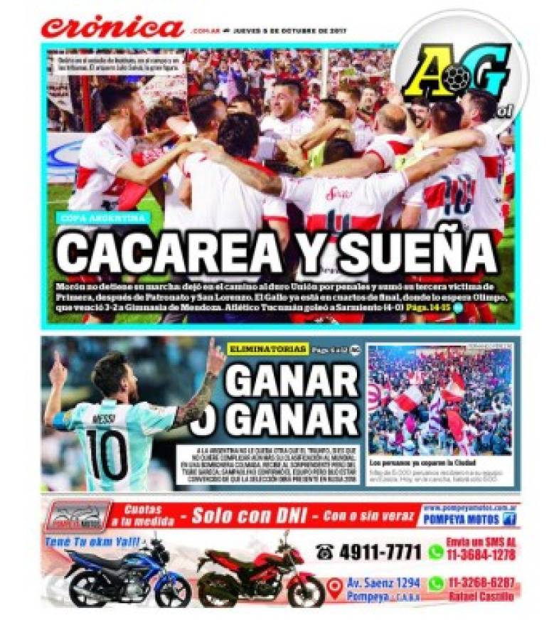 Así vienen las portadas de los principales diarios deportivos del mundo