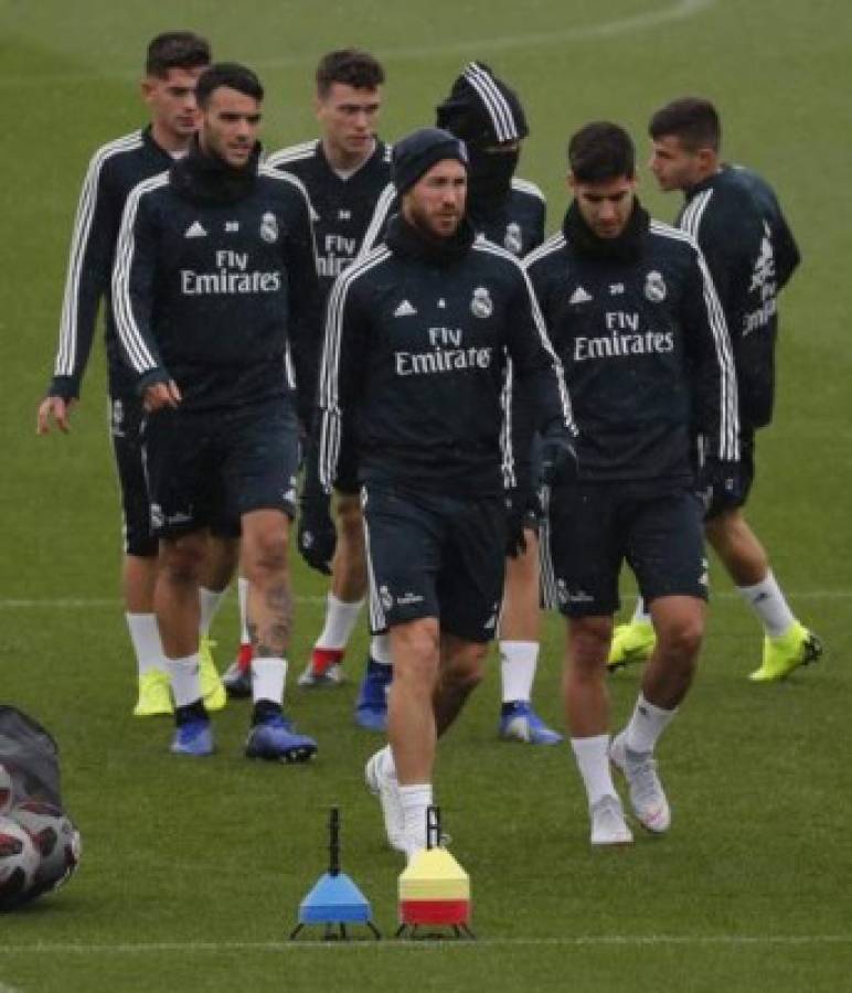 Con frío y tensión: Así fue el primer entrenamiento de Santiago Solari en el Real Madrid