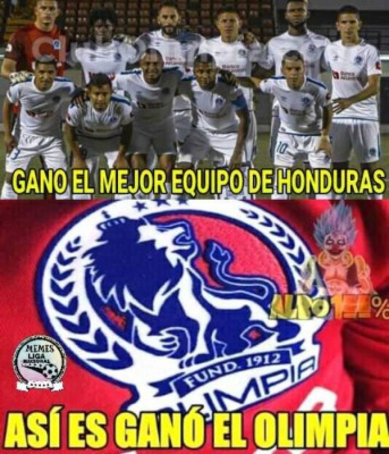 Olimpia tiene de hijo a Motagua y los memes no pueden faltar en contra de los azules