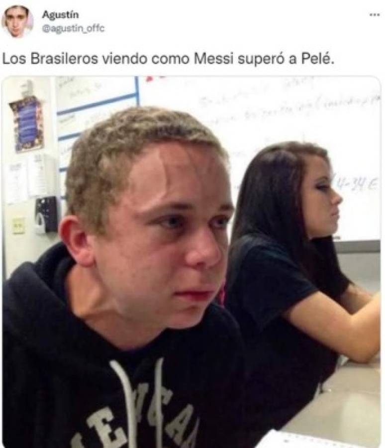 Messi llora, supera el récord de Pelé y los memes lo destrozan; Brasil tampoco se salva