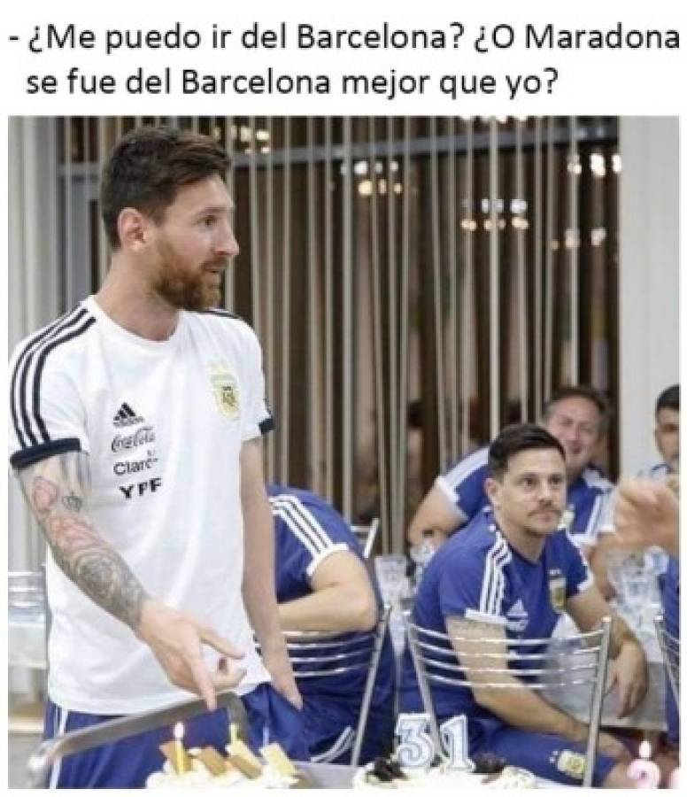 Sigue la ola de memes contra Messi tras confirmar su continuidad en el Barcelona