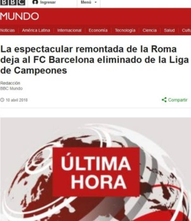 La prensa internacional no perdona al Barça: 'Papelón histórico'