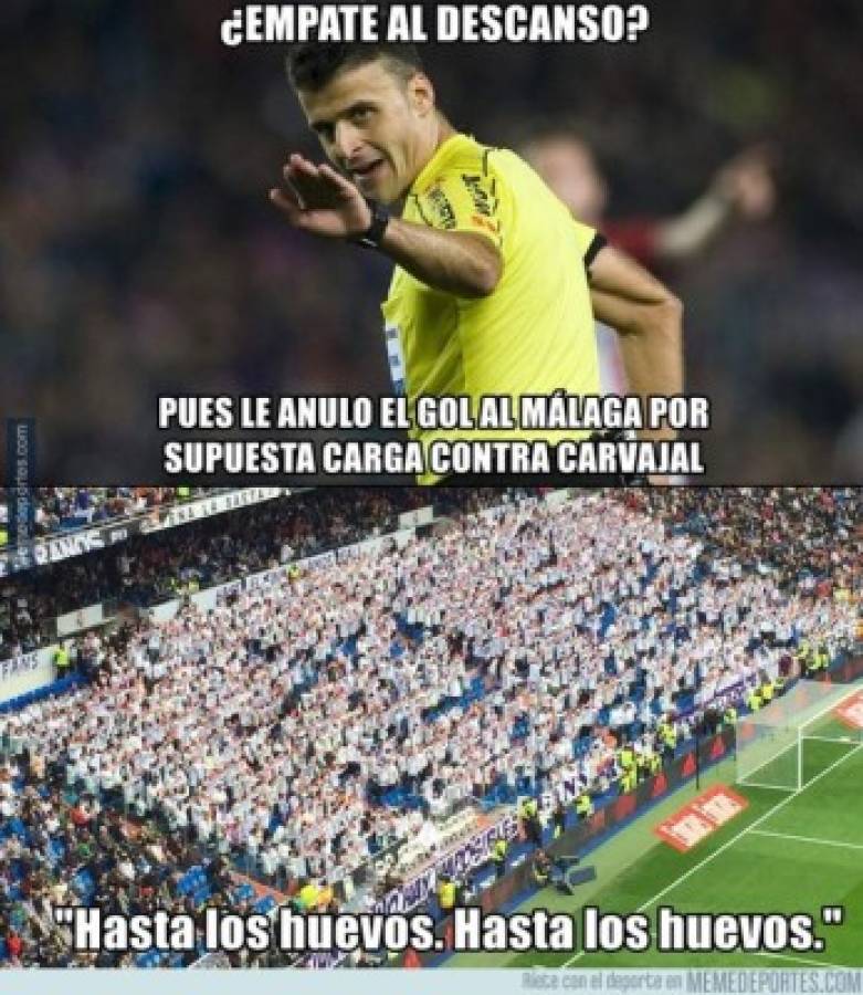 ¡No perdonan! Los divertidos memes del sufrido triunfo del Real Madrid sobre el Málaga