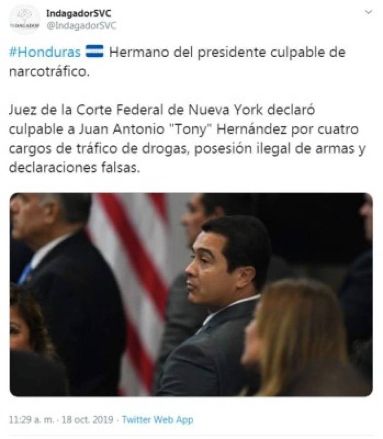 Tony Hernández: Lo que dicen los medios internacionales sobre la sentencia del exdiputado