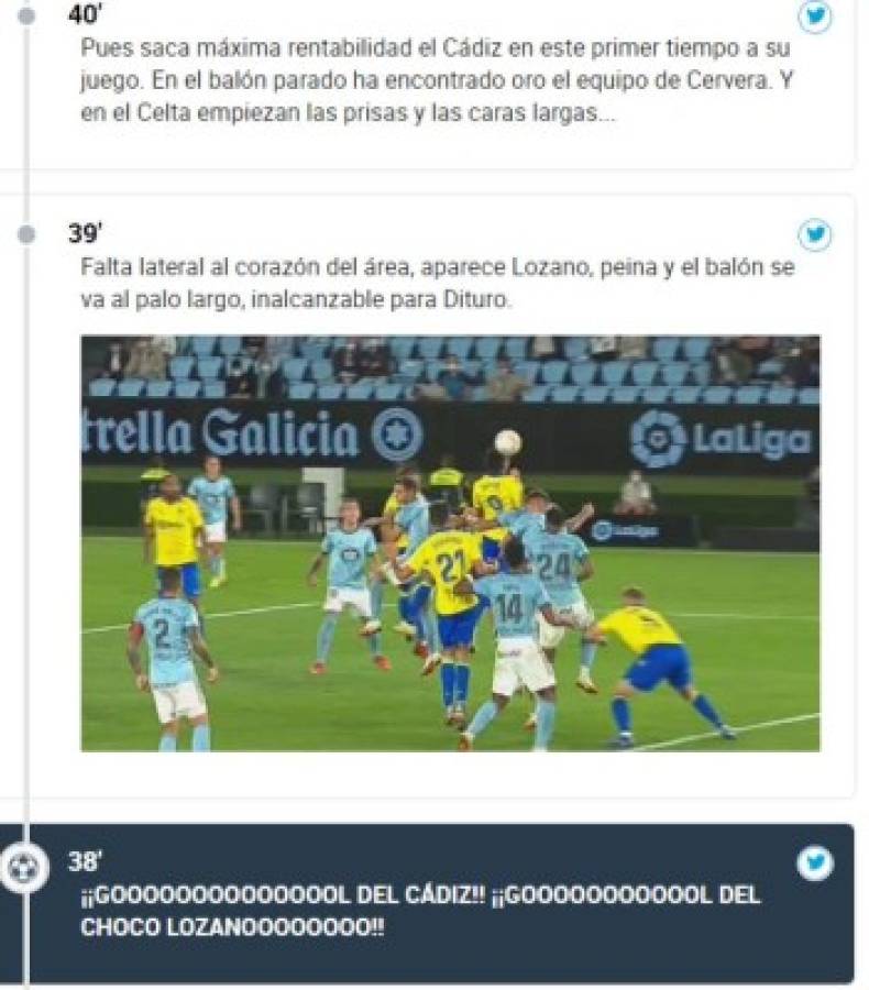 'Dinamitó el partido con movimientos top': Lo que dicen del Choco Lozano tras su nuevo gol con el Cádiz en la Liga Española