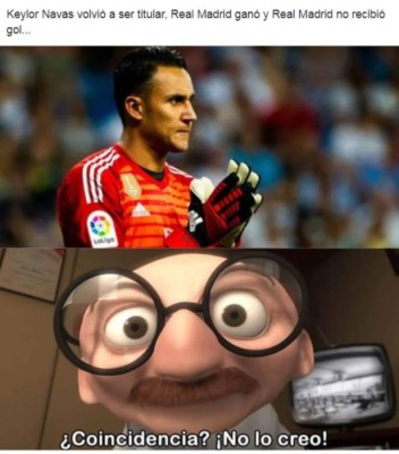 Keylor Navas, Zidane, Courtois y los memes del Real Madrid-Celta