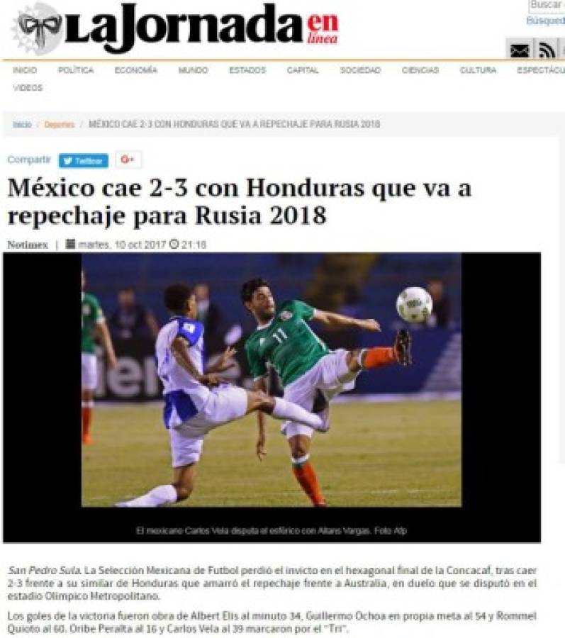 ¡ENOJADOS! Prensa mexicana no perdona a Osorio por perder ante Honduras