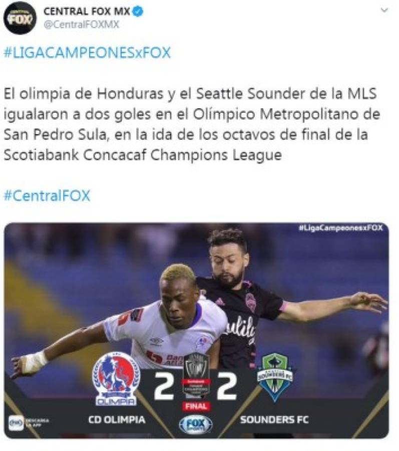 Lo que dice la prensa nacional e internacional del valioso empate de Olimpia ante Seattle en Concachampions