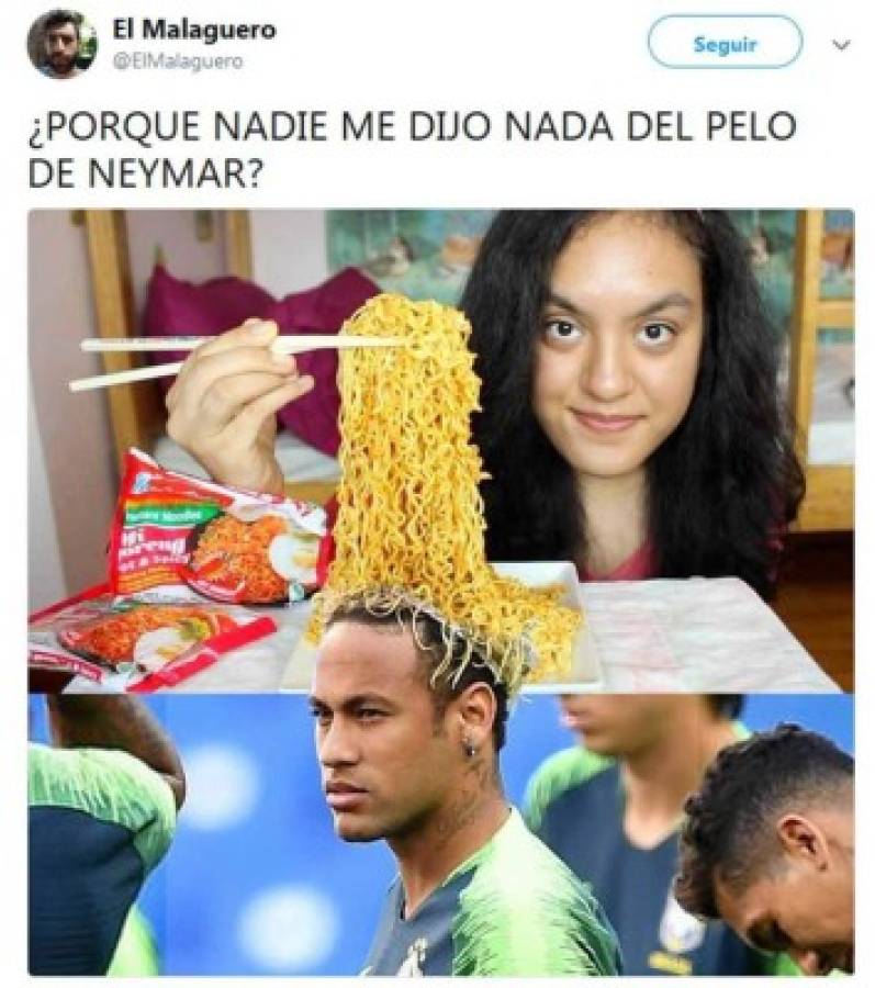 ¡Qué memes! Se burlan del nuevo peinado de Neymar en las redes sociales