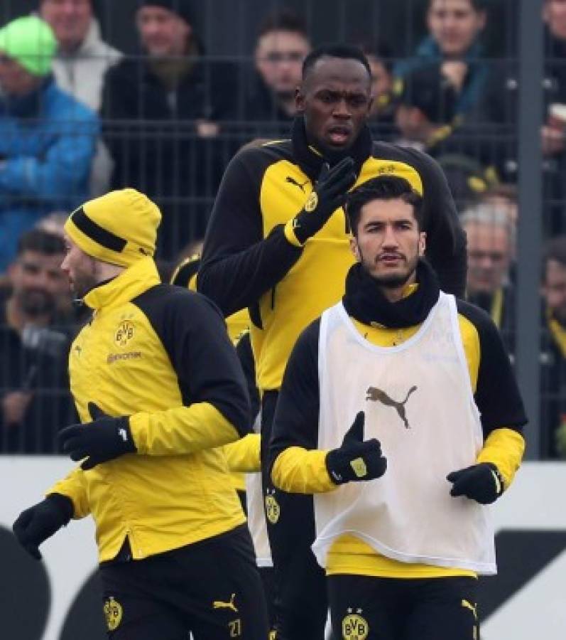 Usain Bolt realiza entrenamiento con el Borussia Dortmund