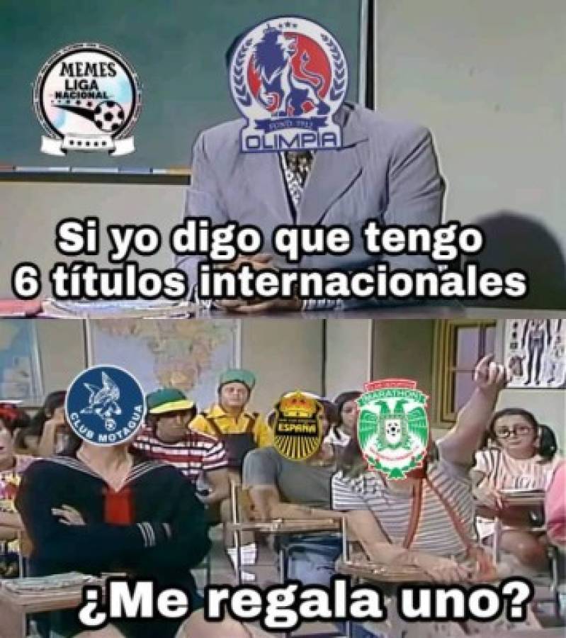 Los memes que calientan los clásico Motagua-Olimpia y Real España-Marathón