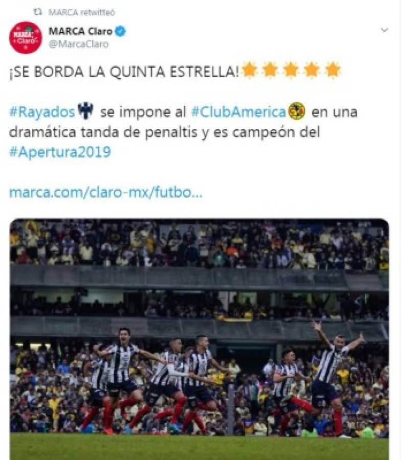 Monterrey campeón: Lo que se dijo en varias partes del mundo sobre el título de Rayados